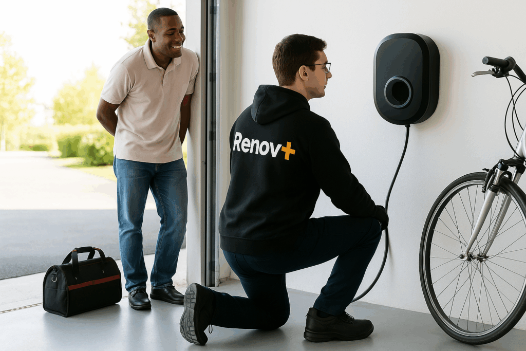 Installation de borne électrique par Renovplus